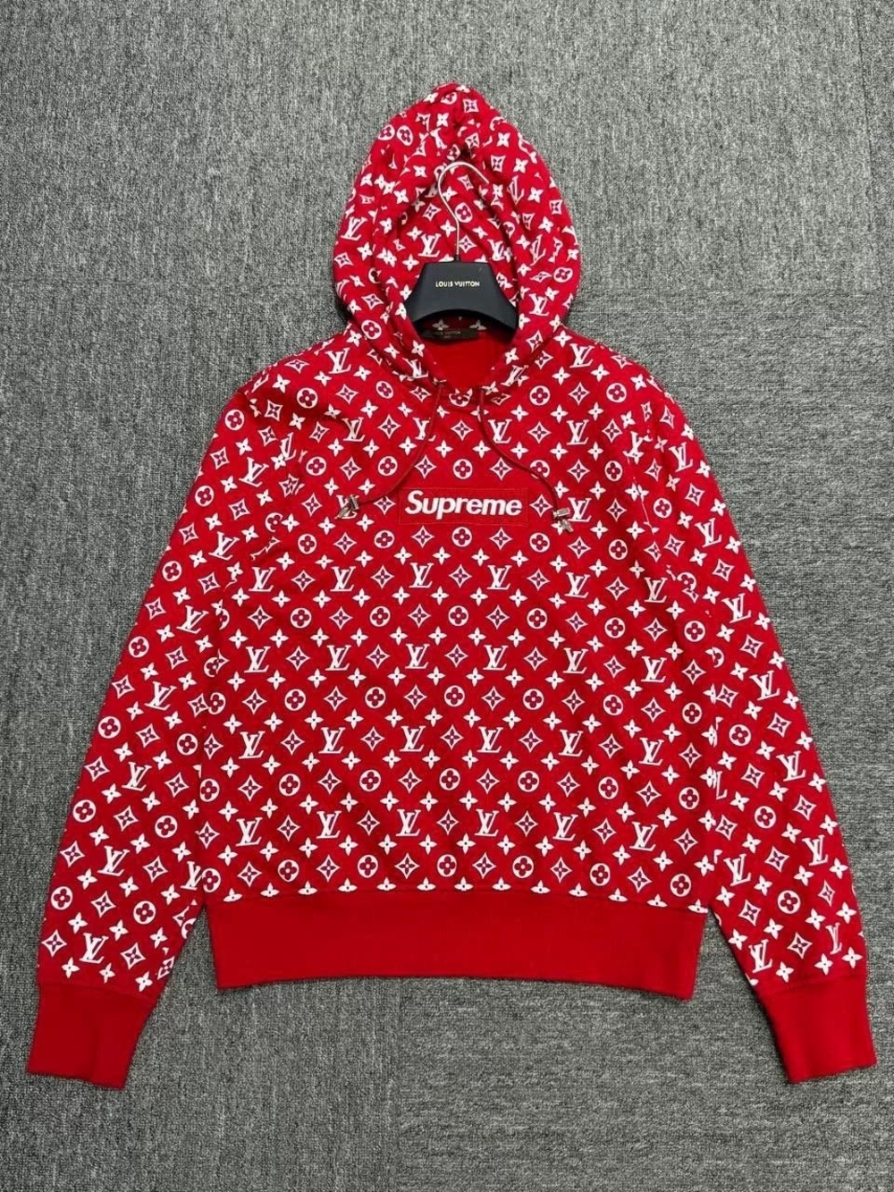 Rare Louis Vuitton X SUPREME Monogram Zip-Up Sweater
